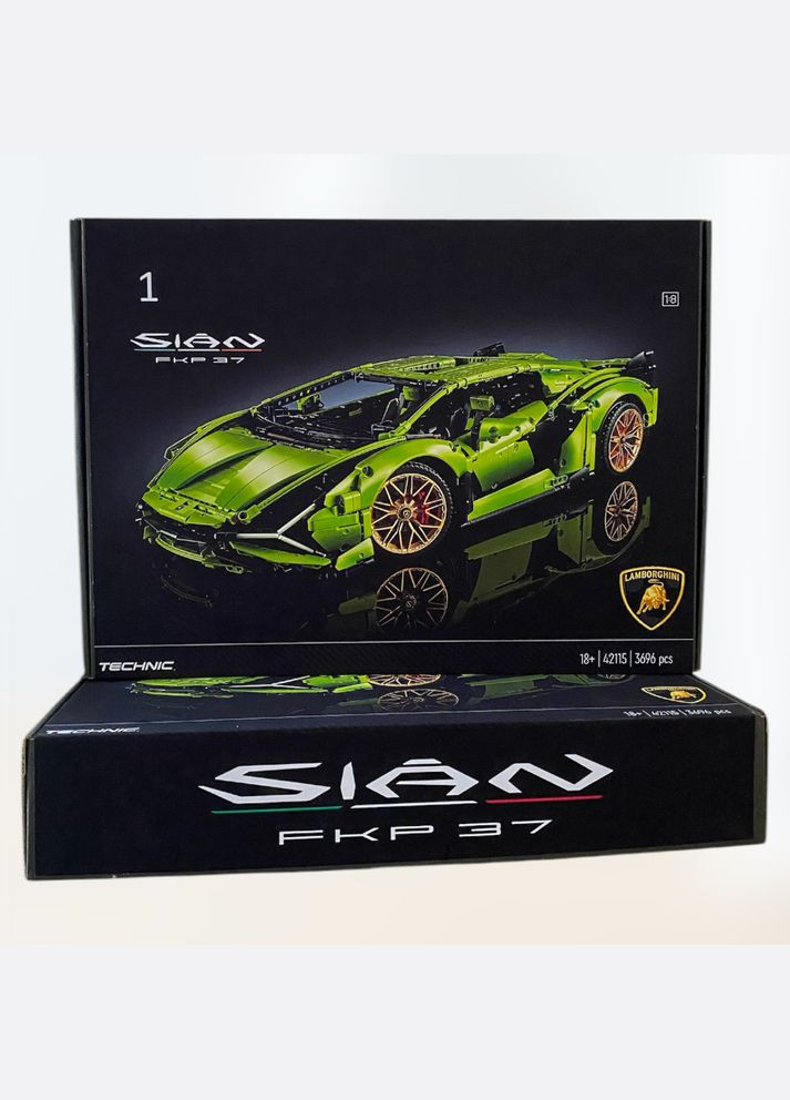 Конструктор Technic Lamborghini Sian FKP 37 (42115), 3696 деталей совместимый с lego лего No Brand (359447450)