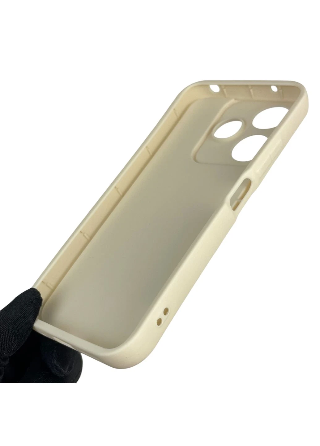 Чохол силіконовий Soft Touch з 3D принтом жіночим для Poco M6 4G молочний (Повний захист камери) Xiaomi (373671760)