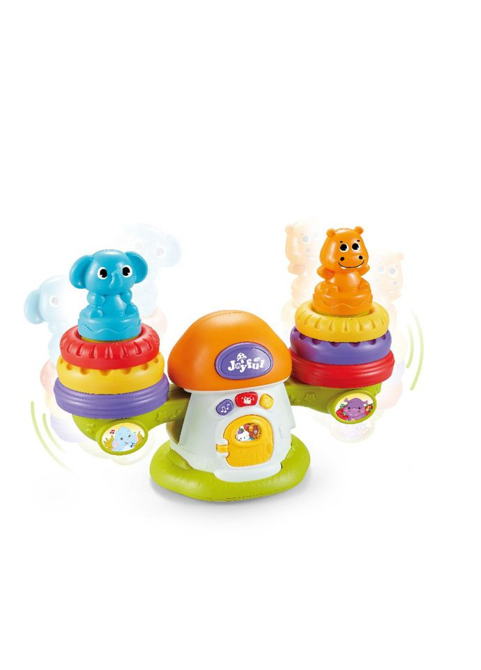 Музыкальная развивающая игрушка "Весы" QF366-043 со световыми эффектами Оранжевый Metr+ (329883865)