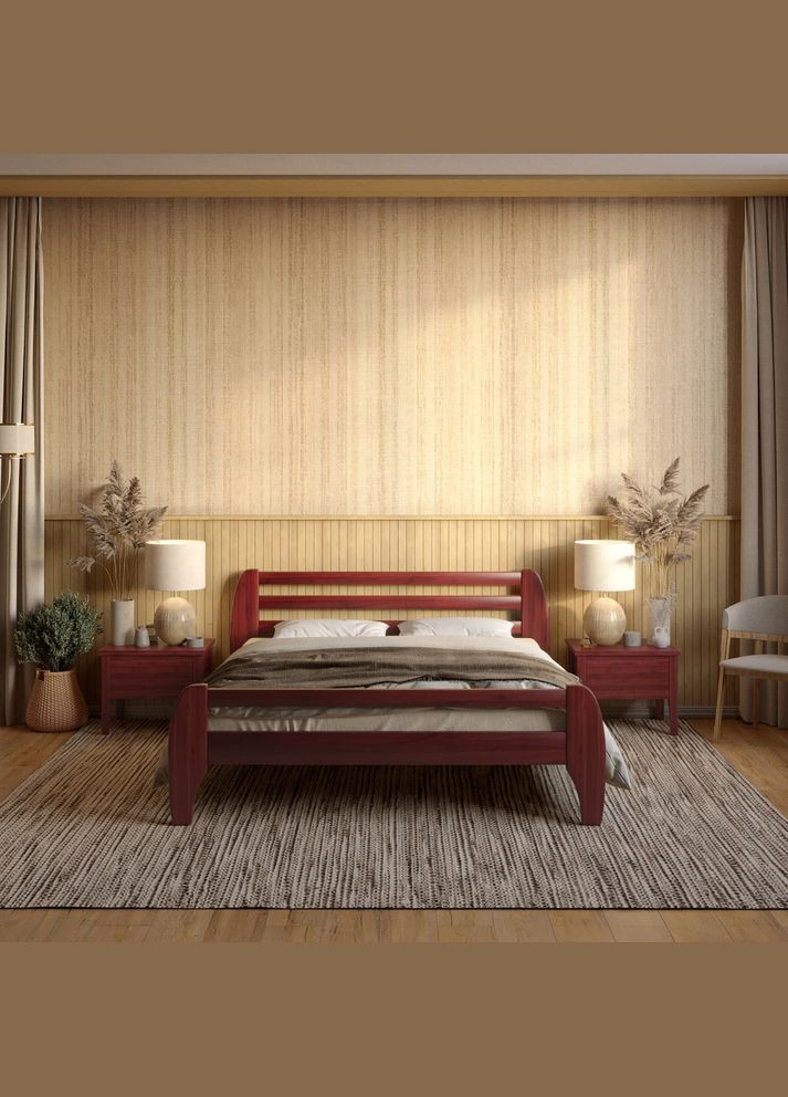 Односпальная деревянная кровать Милан 90х200 см (MBG-6278) Mebigrand (366086622)