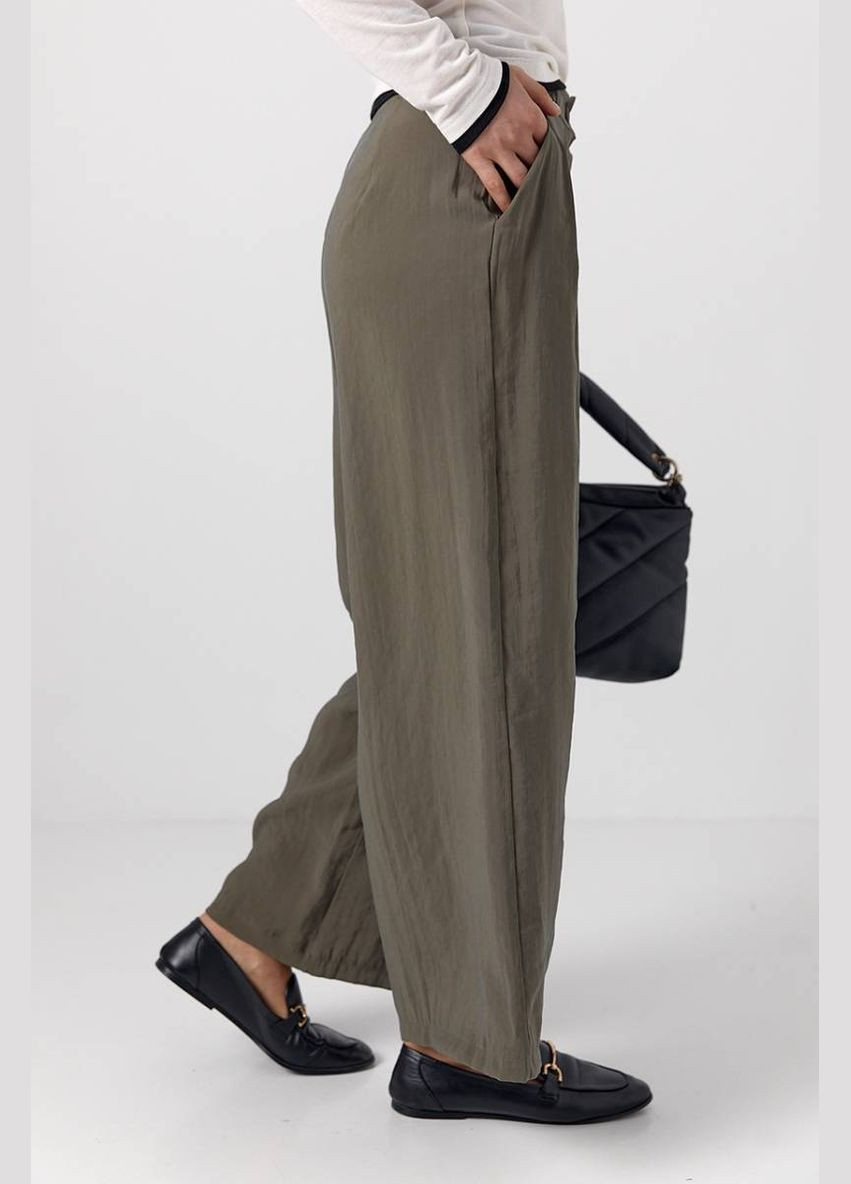 Штани-кюлоти з високою талією Lurex Брюки (327088349)