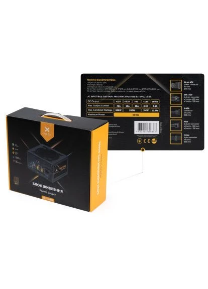 Блок живлення 600W (VPS-600B1) Vinga (399523455)