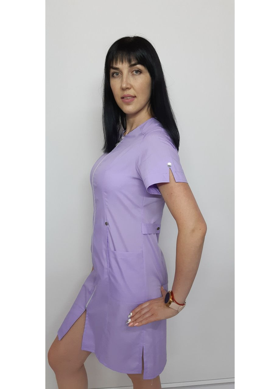 Халат женский медицинский Милан-Люкс хлопок короткий рукав No Brand (362161574)