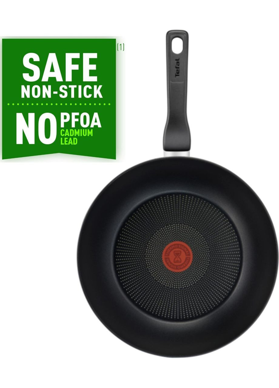 Сковорода WOK Titanium Force 3X, On 28 см (G3031932) з тришаровим титановим антипригарним покриттям Titanium 3Х Tefal (360654781)