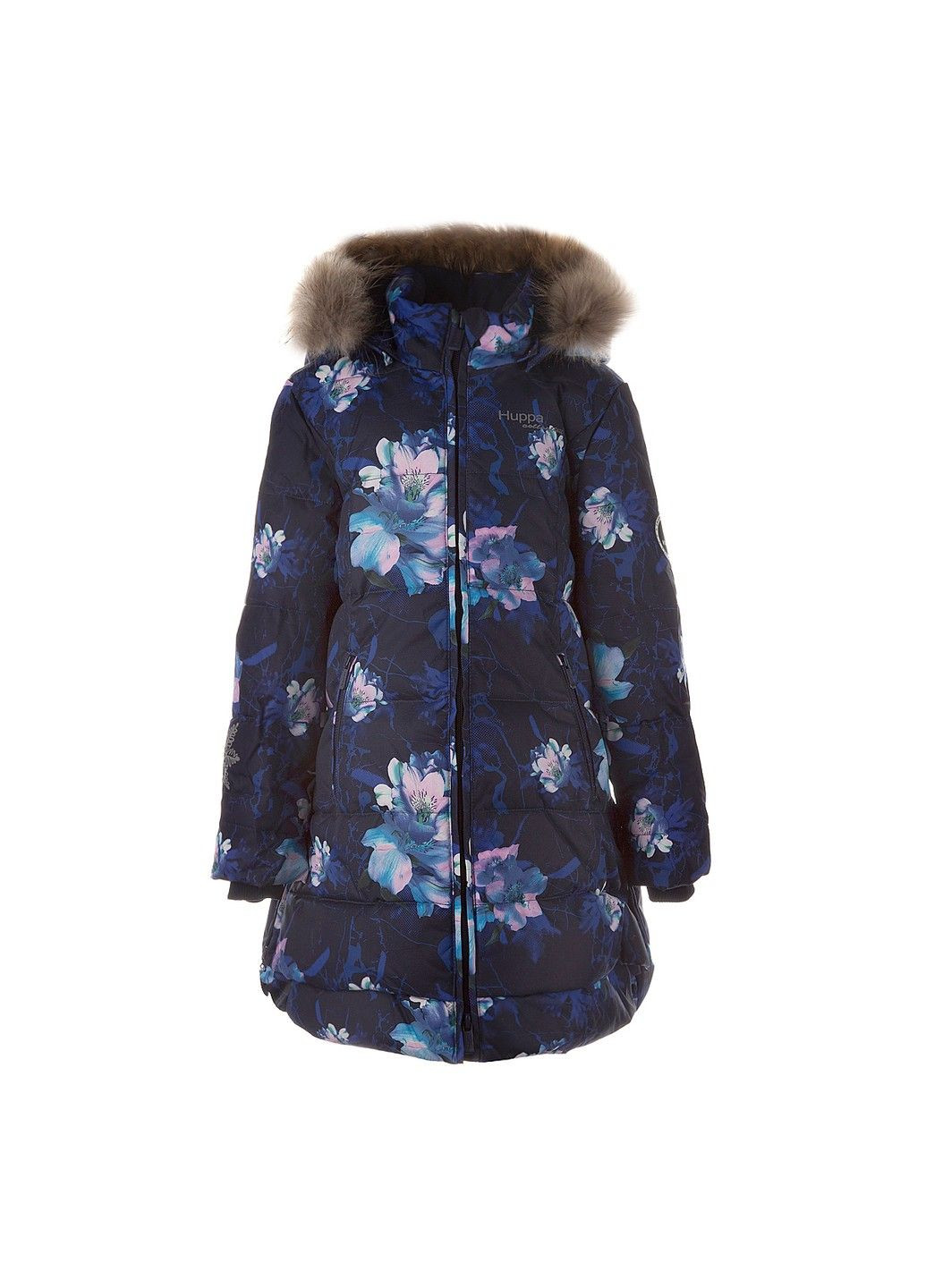 Синее зимнее Пальто-пуховик PARISH Huppa