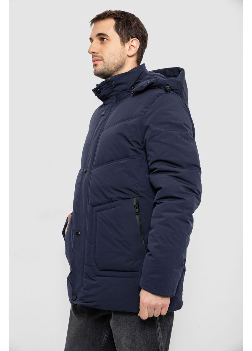 Синя зимня куртка чоловіча зимова подовжена Ager 241R2022-21