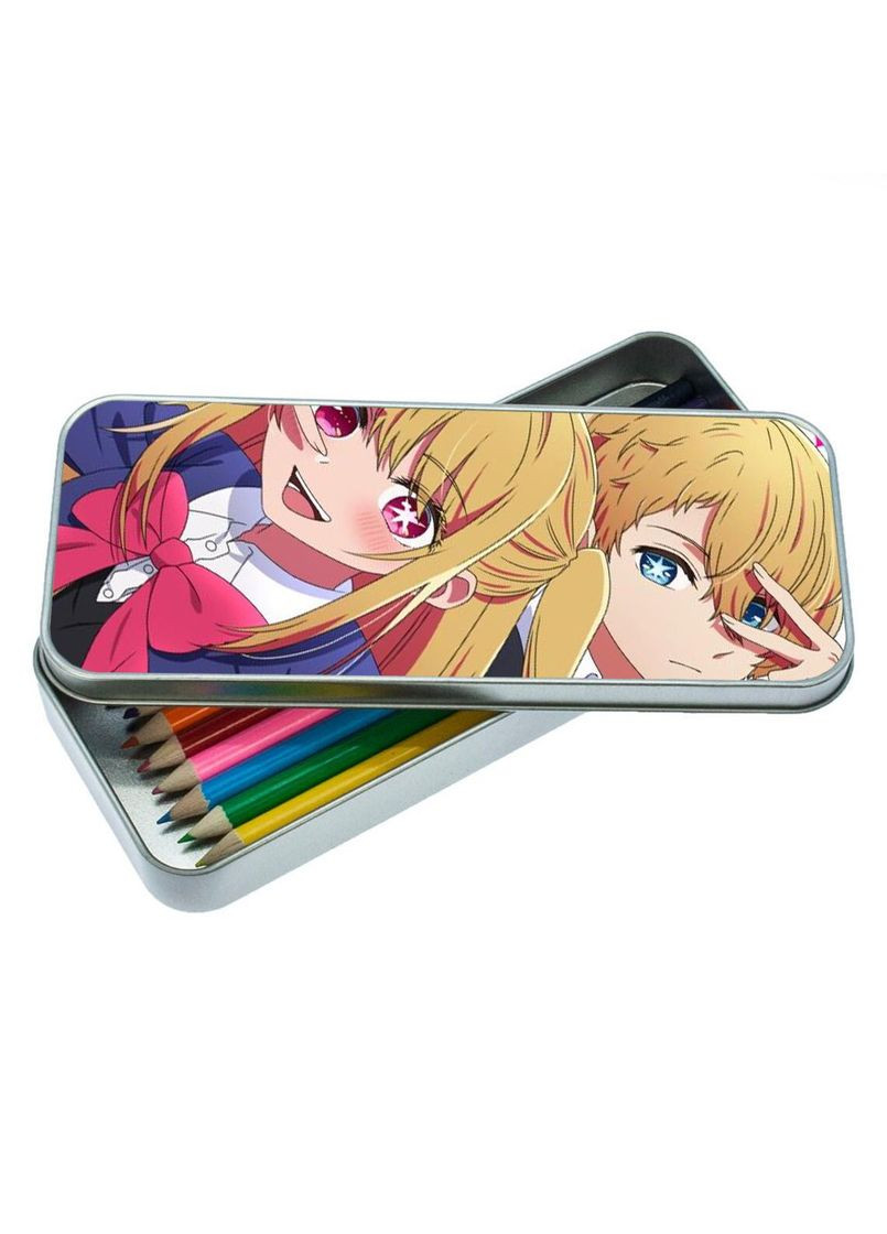 Пенал школьный для мальчика и девочки металлический Аниме Ребенок любимца #015 7*18 см Silver No Brand (309160196)
