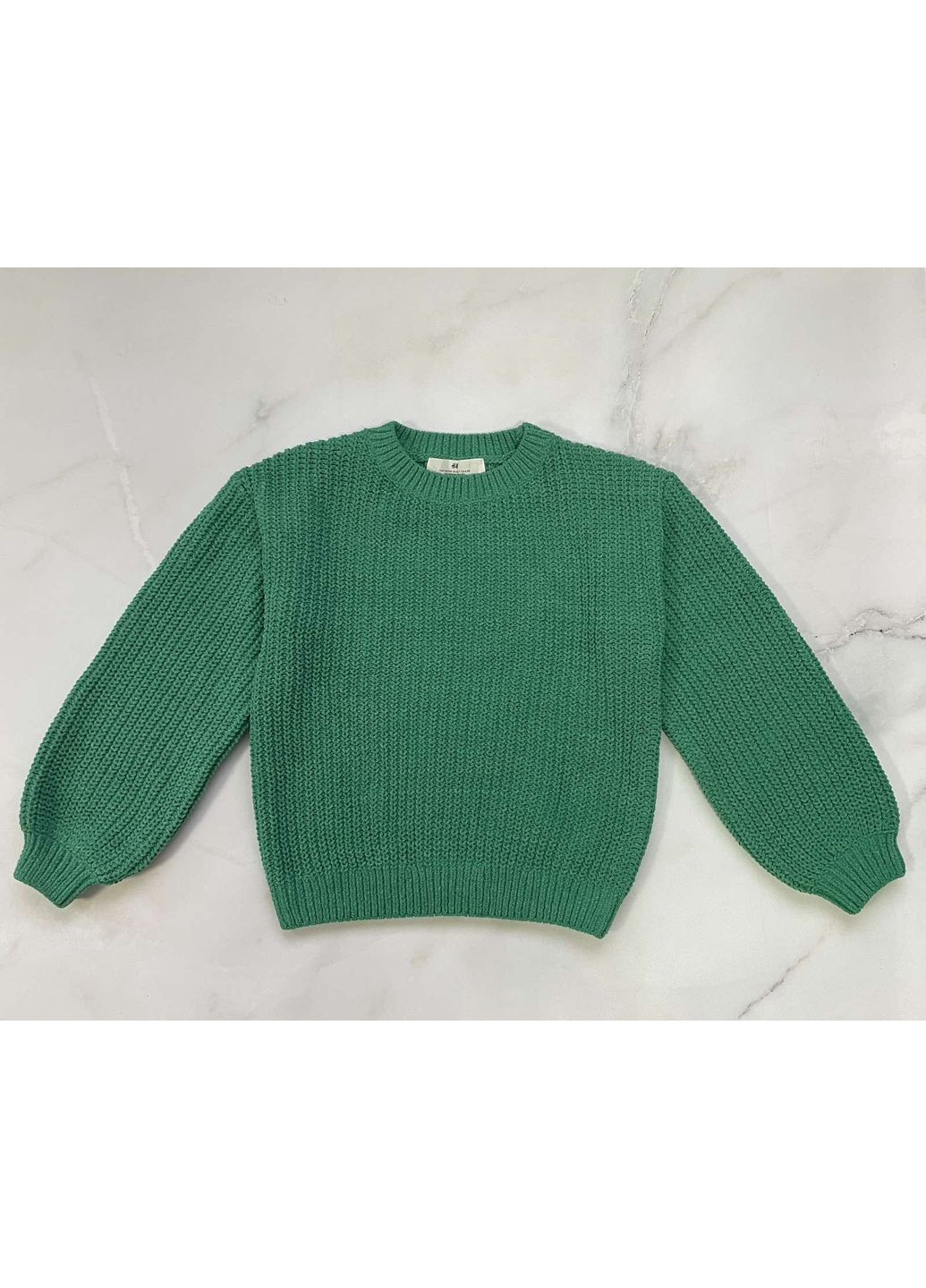 Зеленый зимний свитер H&M