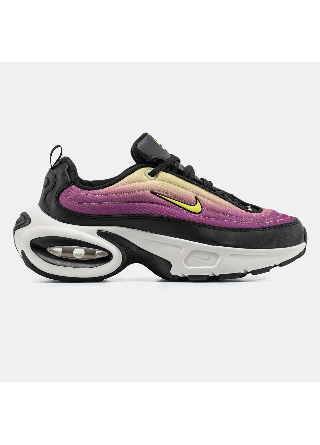Кроссовки женские No Brand Air Max Portal Black Yellow | Найк Еір Макс Портал чёрные демисезоны (367086400)