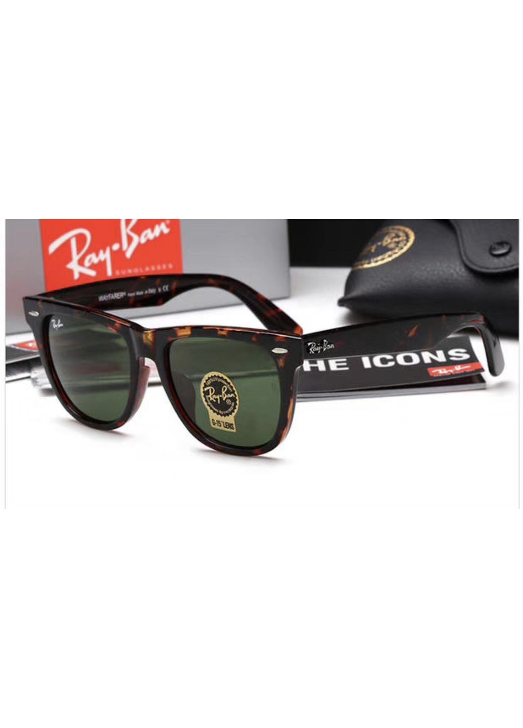 Чоловічі сонцезахисні окуляри Wayfarer 2140-902 LUX No Brand (322157411)