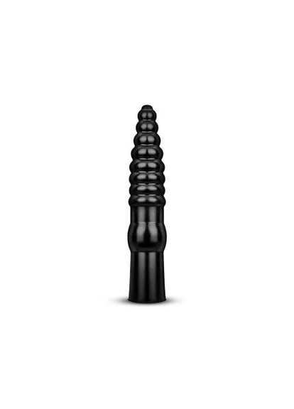 Великий фалоімітатор із рельєфом AB20 чорний, 34 см All black (296793283)