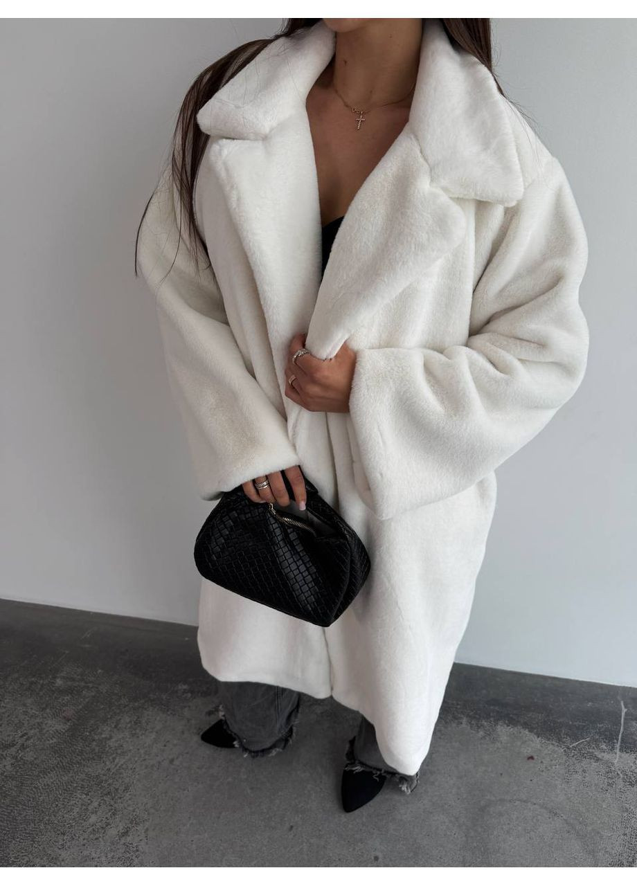 Жіноча шуба на підкладці подовженого крою з поясом MonCher (363849353)