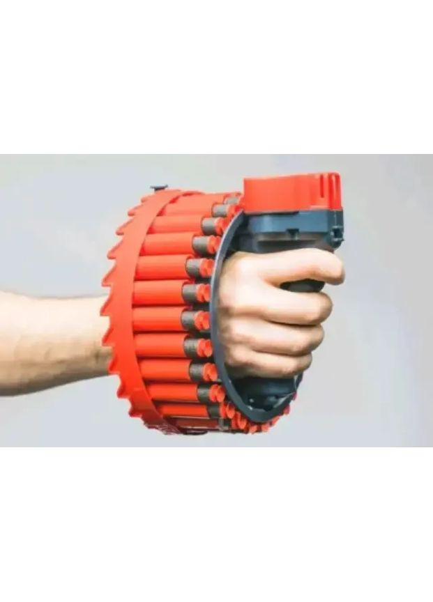 Бластер-кулемет GROWLER Іграшковий Автоматичний На акумуляторі З 28 м'якими кулями-присосками Nova (363833487)