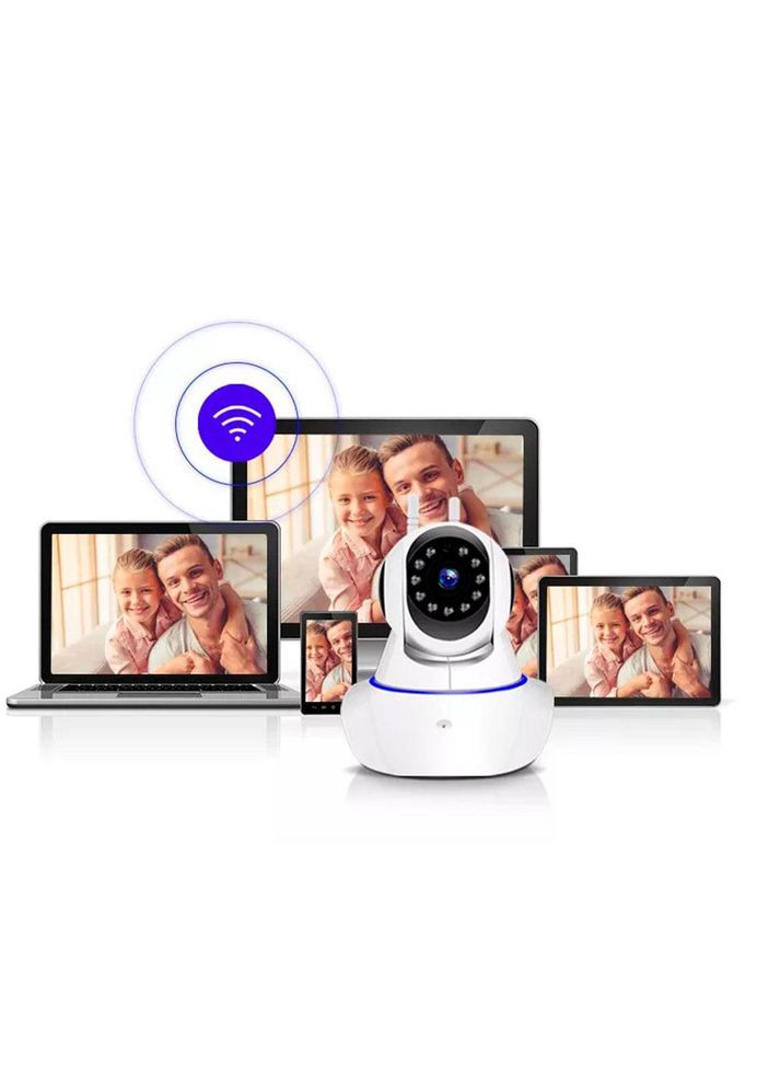 Поворотная камера видеонаблюдения IP Camera Onvif P2P HD Wi-Fi / Беспроводная видеоняня B&G (370779824)