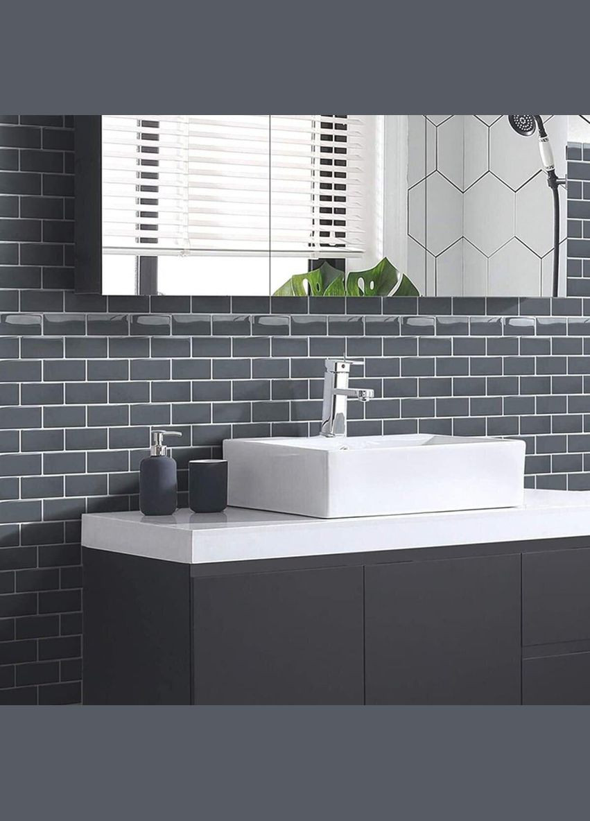 Самоклеюча поліуретанова плитка сіра цегла 305х305х1мм SW-00001153 Sticker Wall (300241823)