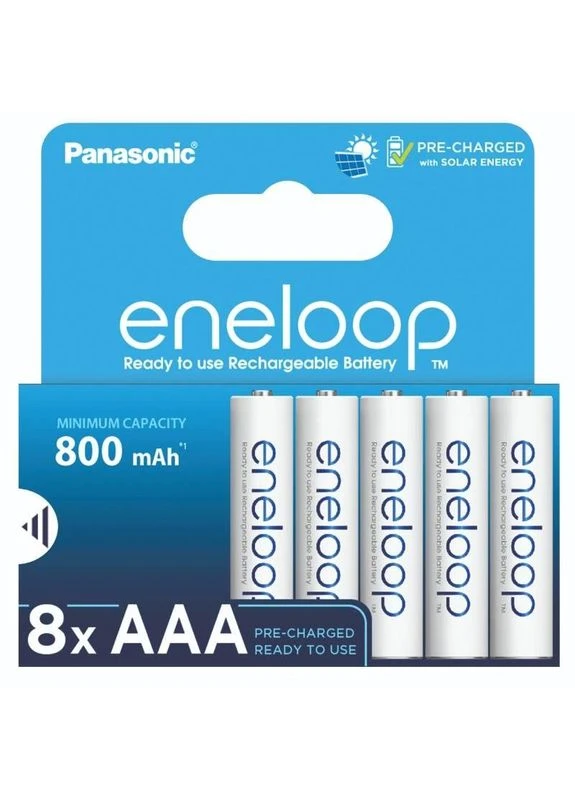 Акумулятори Eneloop AAA/HR03 NI-MH 800 mAh BL 8 шт Panasonic (400430593)