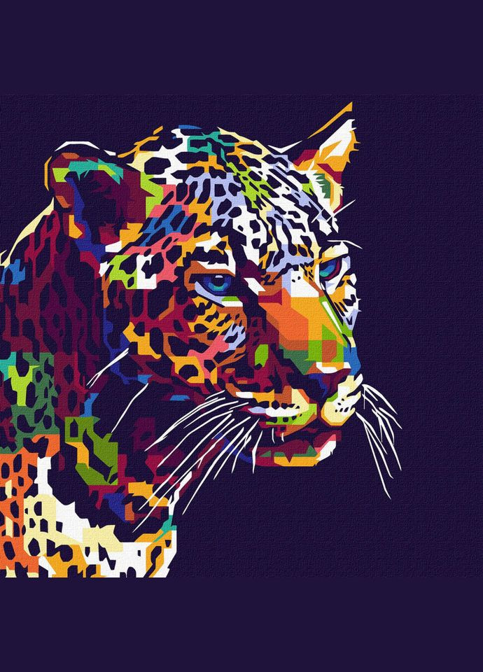 Картина "Ягуар поп-арт" KHO4293 40х40 см Ідейка (300174076)