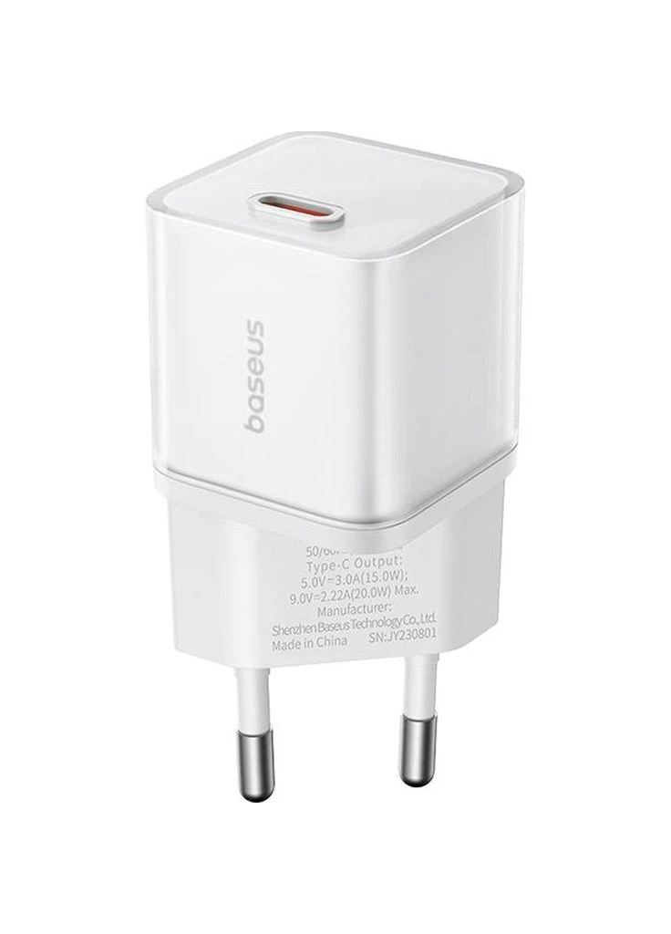 Сетевое зарядное устройство GaN5S Fast Charger 20W White (P10162503213-00) [105950] Baseus (399211912)