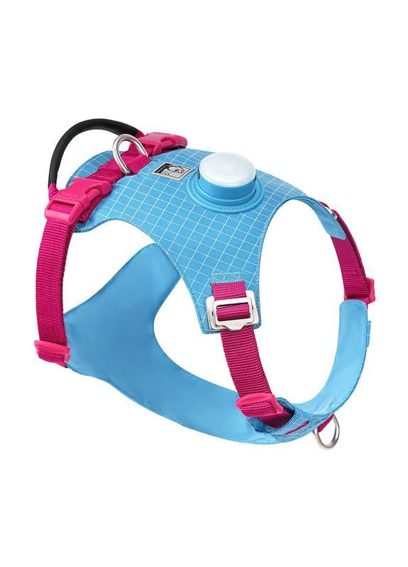 Шлея для собак TLH6771 со светодиодной подсветкой и держателем для GPS-трекера Голубой, XL Truelove (373444068)