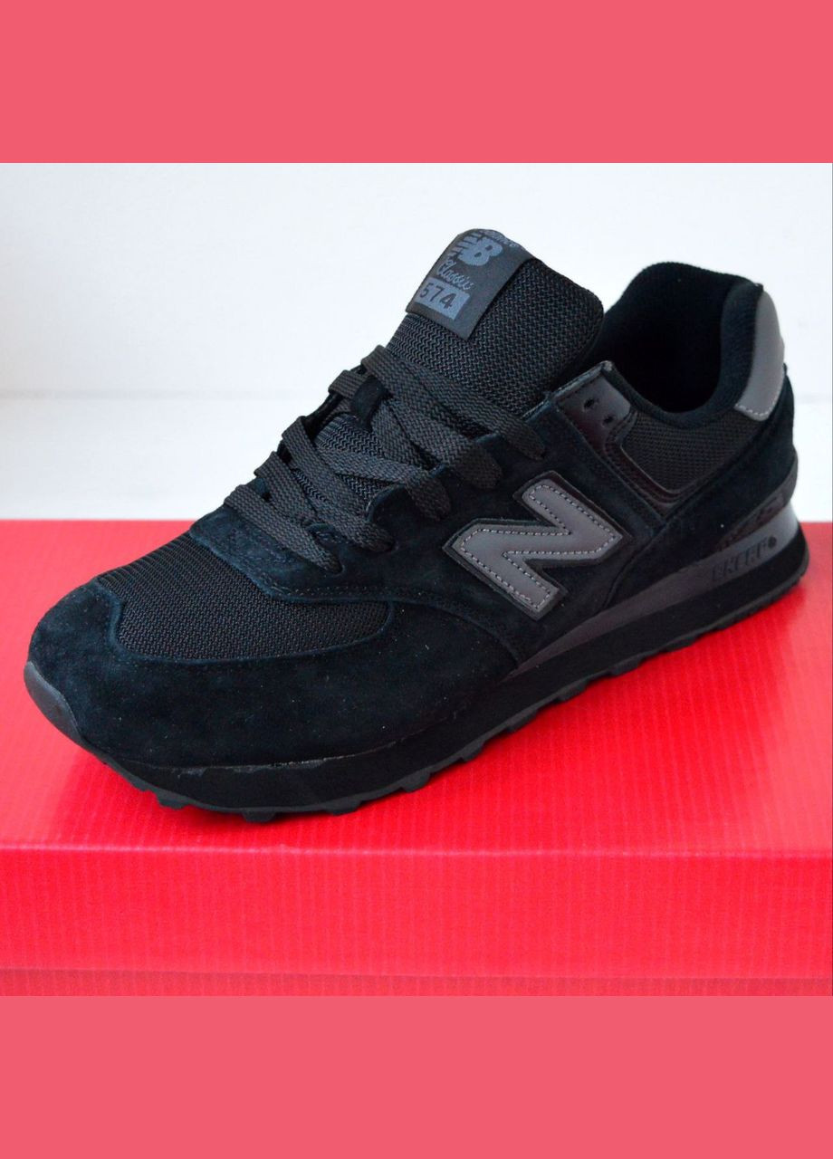 Чорні Осінні чоловічі кеди чорні замшеві з сіткою весняні осінні стильні топ якість No Brand кросівки