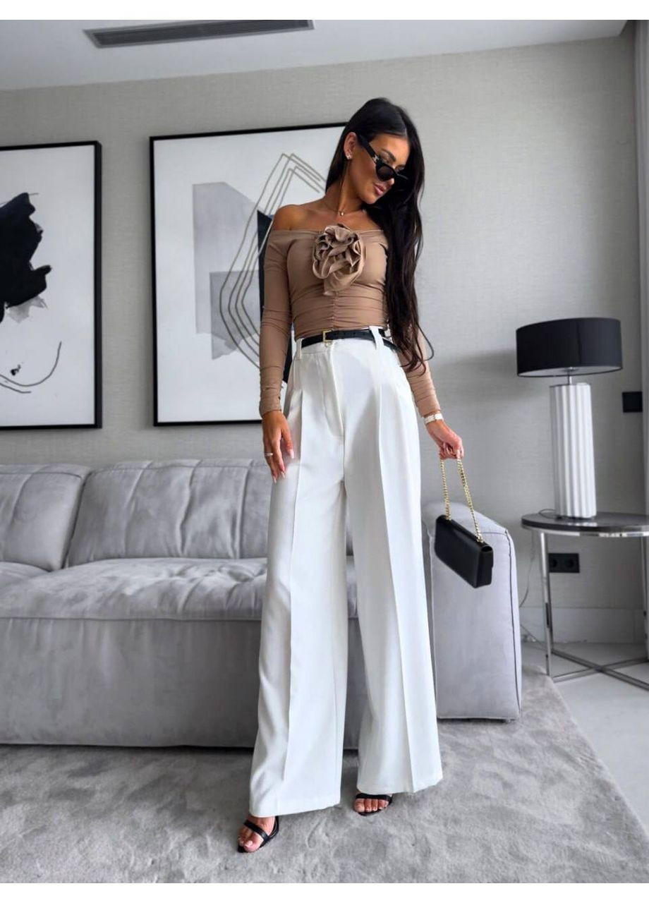 Штани палацо жіночі костюмні з високою посадкою Україна (362209902)