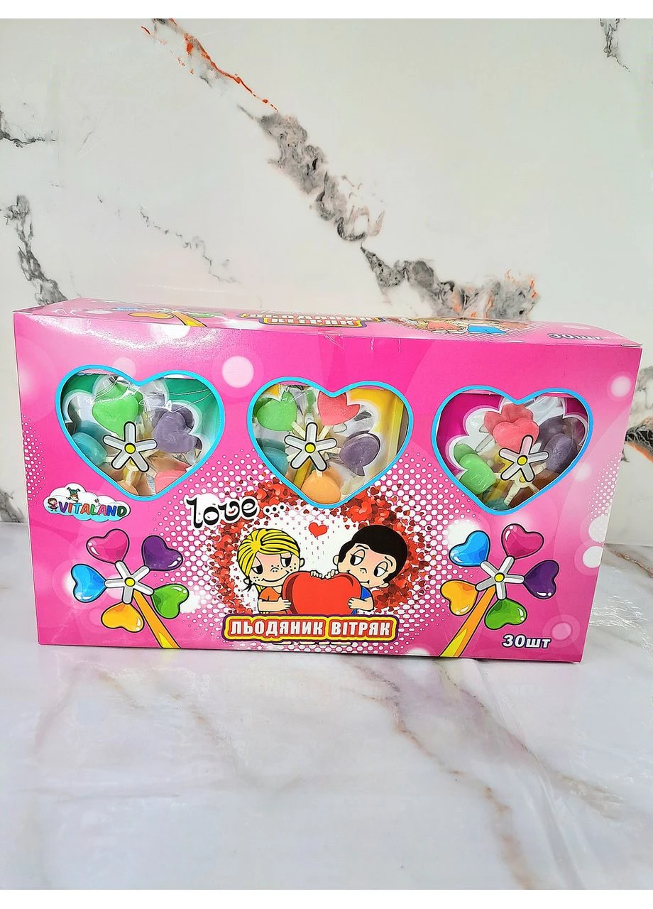 Льодяник "Вітряк Love Is" 10гр Vitaland (375939233)