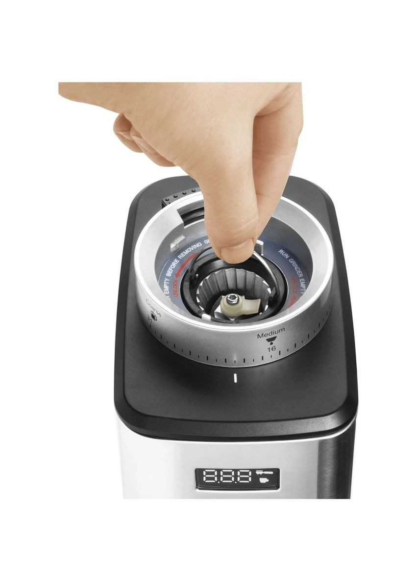 Кофемолка жернова, 180Вт, об'єм зерен-250г, 31 ступ.помелу, метал, сріблястий Catler (370615429)