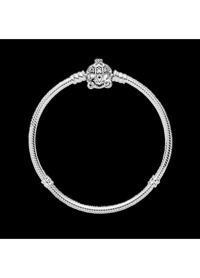 Срібний браслет Пандора із застібкою у формі гарбузової карети 599190C01 Kabluchka (355347470)