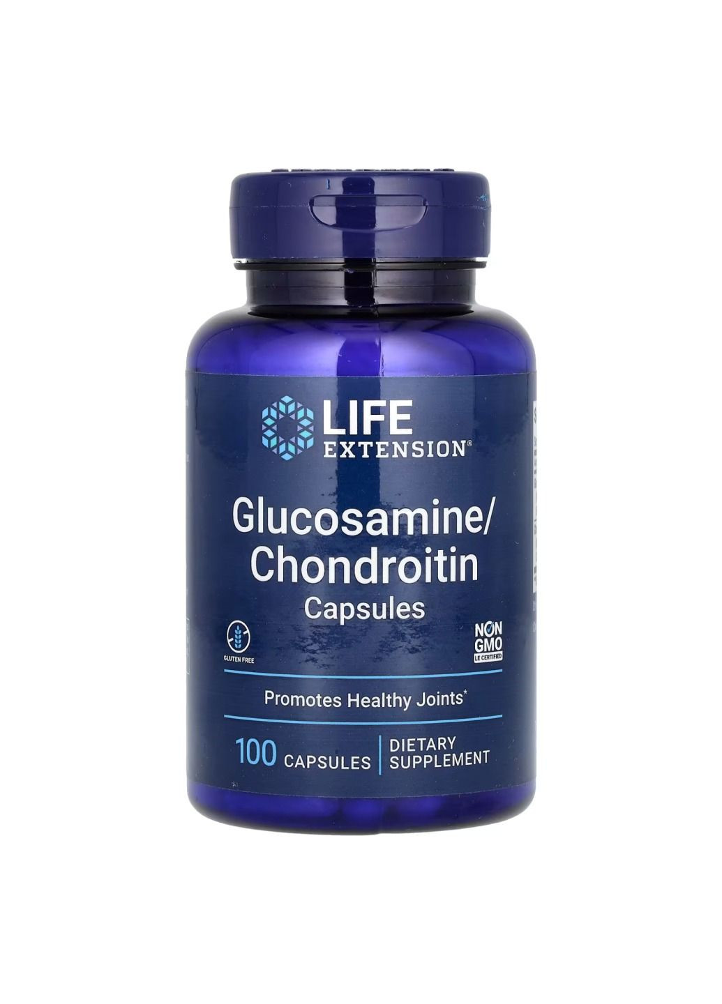 Комплекс глюкозаміну та хондроїтину Glucosamine/Chondroitin - 100 caps Life Extension (315733679)