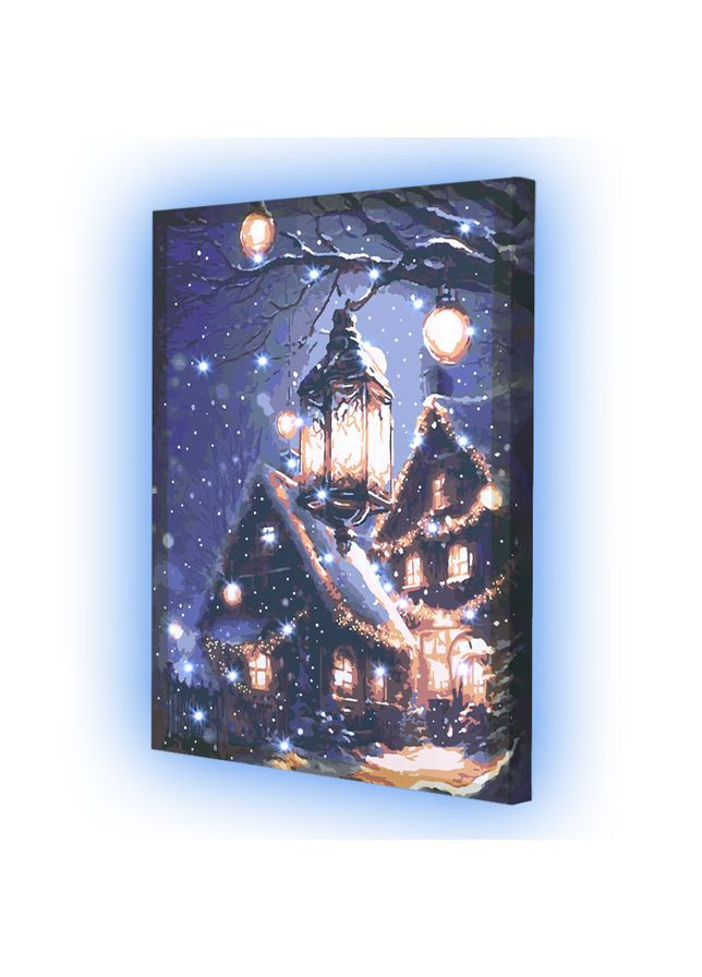 Картина по номерам со светодиодной подсветкой Уютное сияние 40x50 см (ГР-005) Riviera Blanca (303135658)