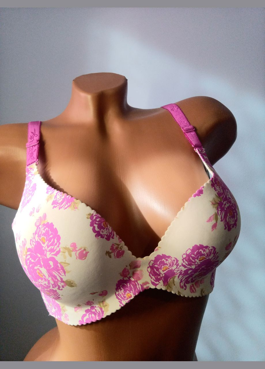 Малиновий бюстгальтер чашка в-с безшовний на коректорі Blue Rose