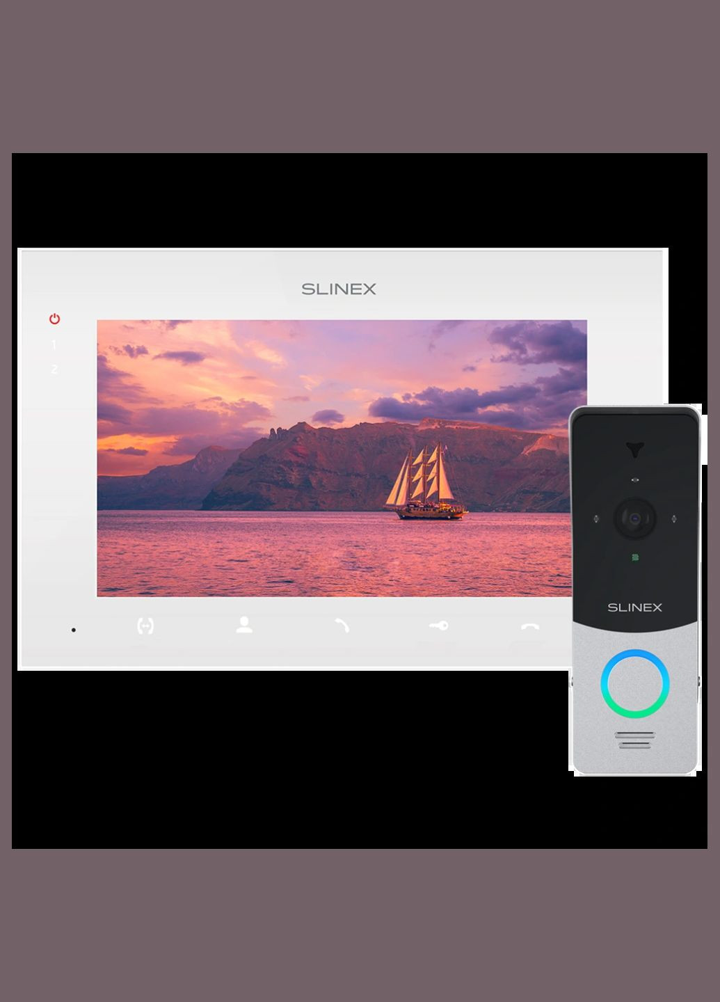 Комплект відеодомофону 7” ML-20HD (Black) + SQ-07MTHD (White) Slinex (338565768)