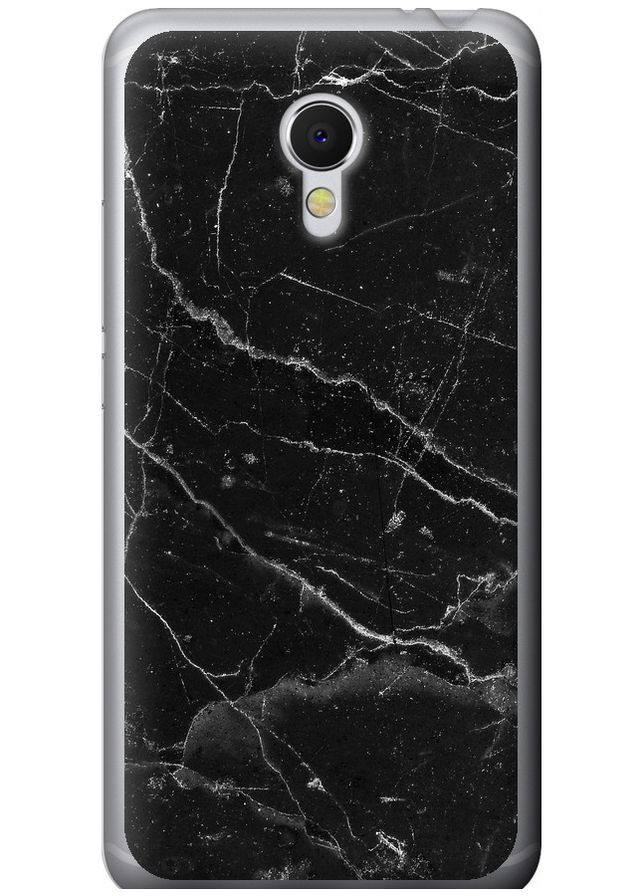 2D пластиковий чохол 'Чорний мармур v2' для Endorphone Meizu MX6 (316654595)
