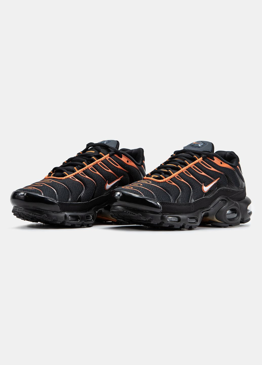 Чорні всесезон кросівки чоловічі nike air max tn plus x napoli black | найк аір макс тн плюс чорні No Brand