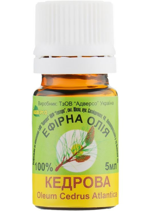 Ефірна олія "Кедрова" 20ml (302005-35178) Адверсо (368664703)