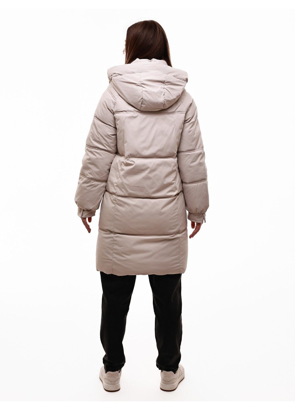 Бежева зимня куртка зимова жіноча No Brand