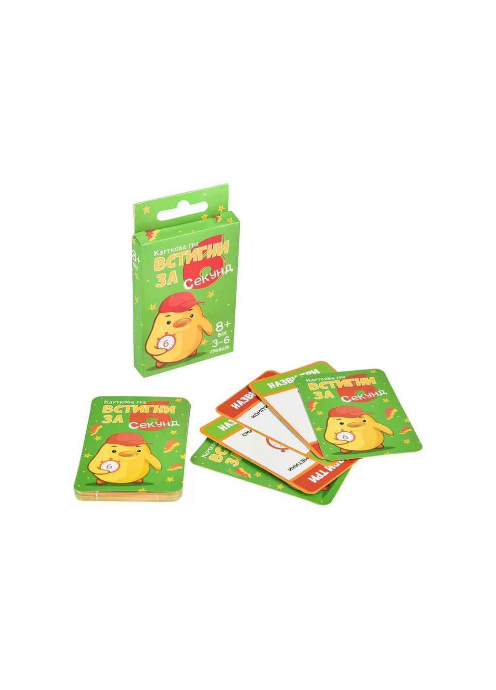 Карточная игра "Успей за 6 секунд" интеллектуальная развлекательная (укр) 30391 Strateg (357216896)