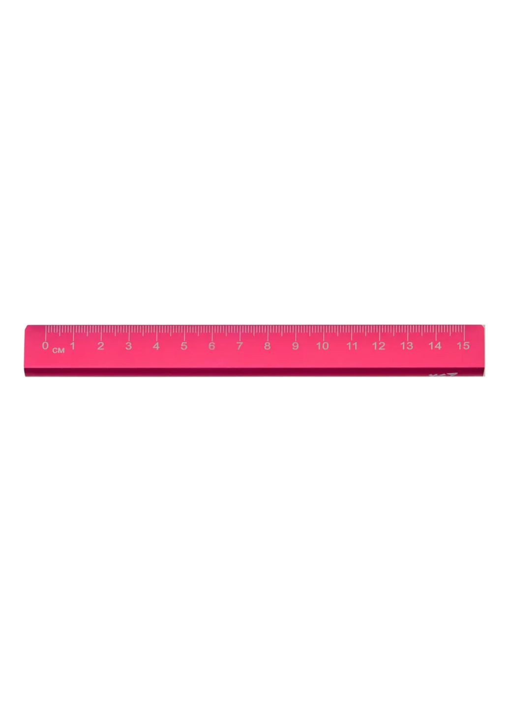 Линейка металлическая 15 см "Triangle", ярко-розовая перламутровая Yes (288129301)