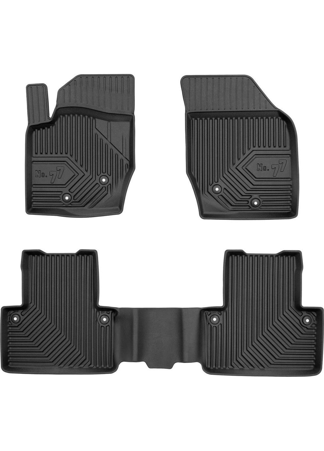 Гумові килимки No77 для Volvo XC90 (mkI) 2002-2016 (FG 77427426) Frogum (361239709)