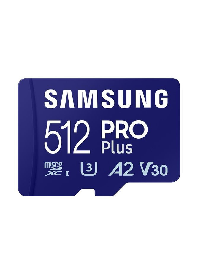 Карта памяти MicroSDXC 512GB UHS-I/U3 Class 10 Pro Plus R180/W130MB/s + SD-адаптер (MB-MD512SB/WW) Samsung (368679646)