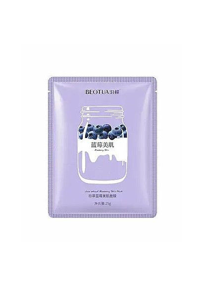 Антибактериальная тканевая маска с экстрактом черники Blueberry Skin Mask 25g (1434973-29139518) BEOTUA (368619137)
