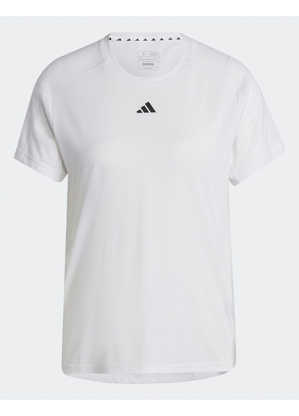 Біла всесезон спортивна футболка aeroready train essentials hr7796 adidas
