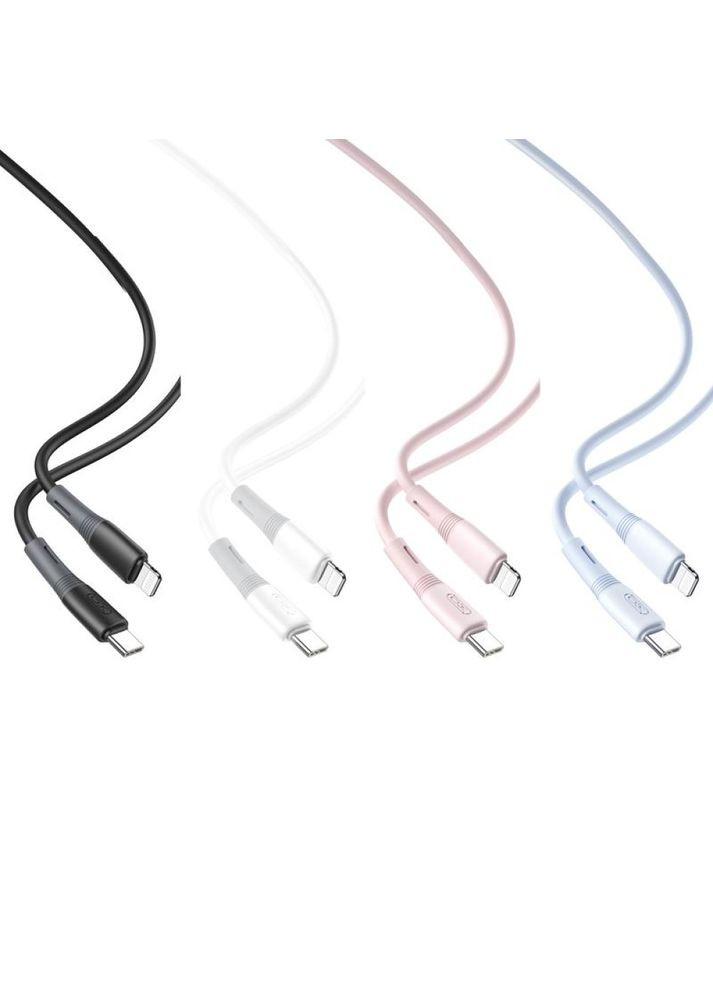 Кабель USB NB-Q226A 27W Silicone двухцветный TYPE-C to Lightning XO (337994355)