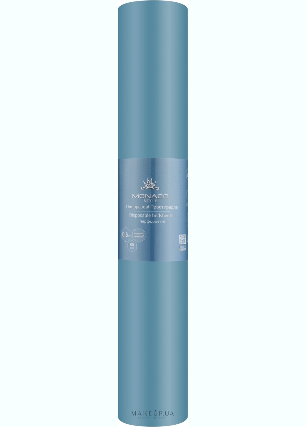 Простыни одноразовые, перфорация, 0.8 м х 1.8 м, 50 шт, голубые 50шт (1057808-27059646) Monaco голубой