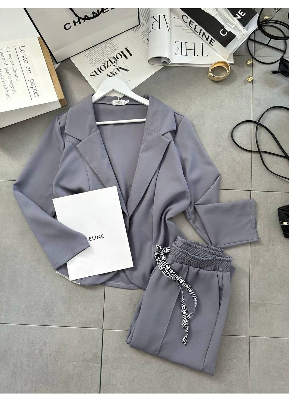 Костюм жіночий (піджак + брюки) — ЗАМІР В ОПИСІ DK/DL Мода без кордонів (370682782)