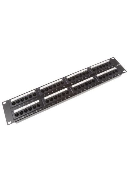 Патч-панель 19", 48xRJ45, UTP, Cat.5e, 1U, Krone&110 dual IDC Kingda (362668420)