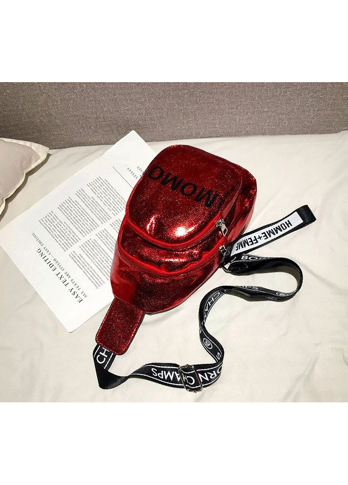 Жіноча сумка бананка червона еко шкіра через плече ProDobro (363259892)