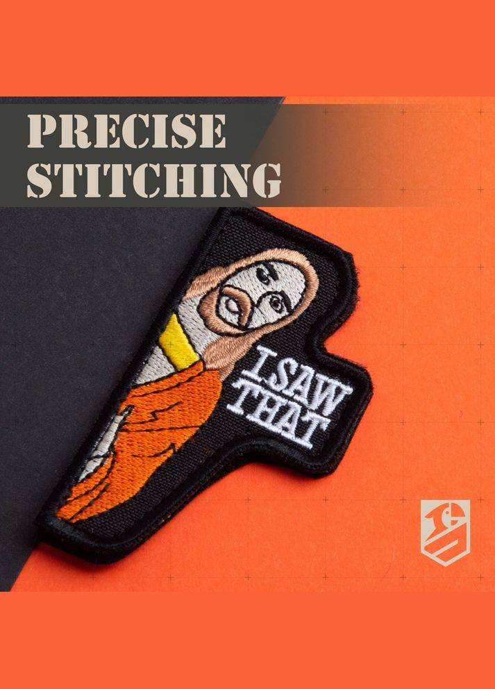 Набор шевронов 2 шт. с липучкой I Saw That 4,3х7,6 см вышитый патч нашивка шеврон IDEIA (333034929)