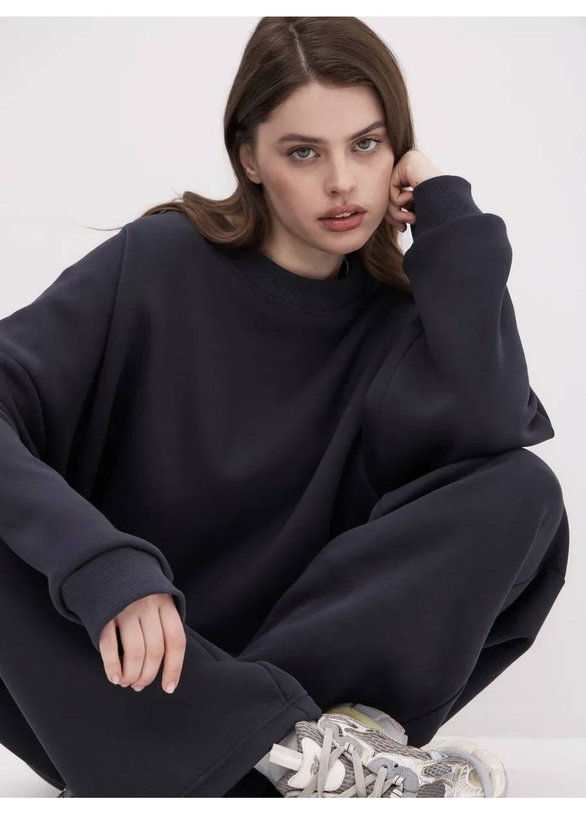 Базовий жіночий теплий костюм з турецької трьохнитки — ЗАМІРИ В ОПИСІ DK/DL Мода без кордонів (372898384)