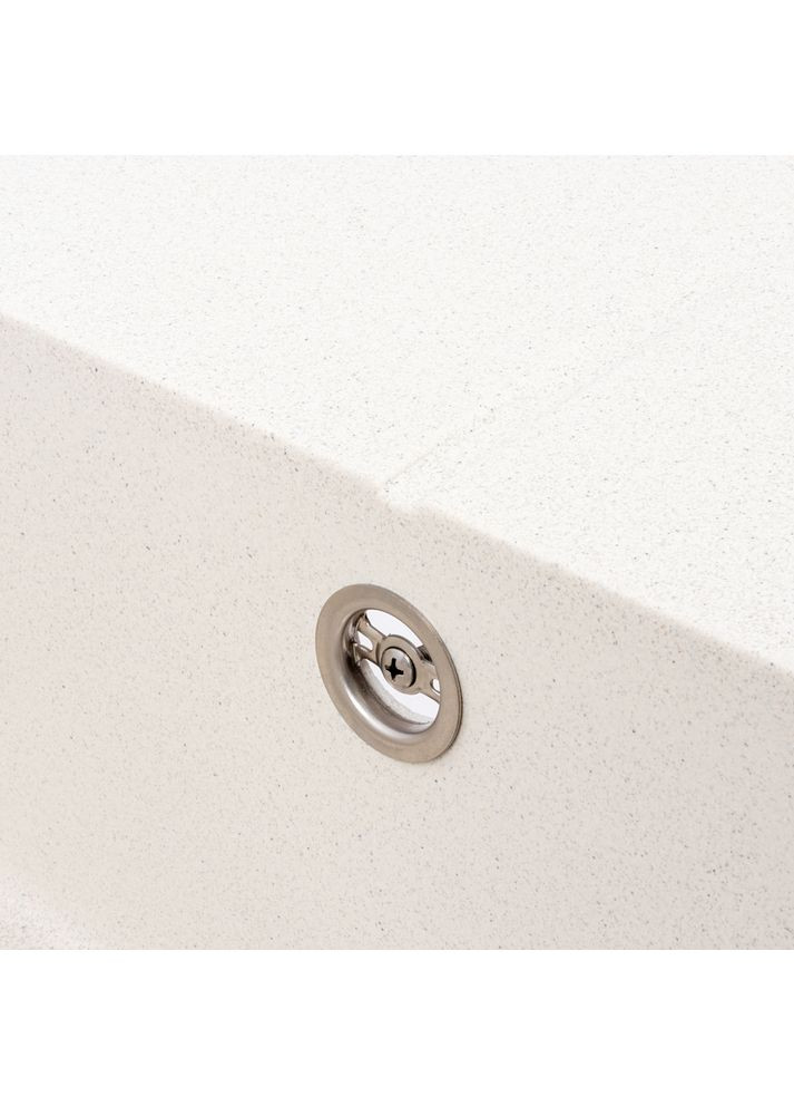 Гранитная мойка 5850 REYNA матовая Белая в точку Valeso (362345954)